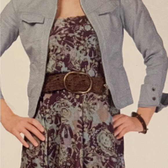 CAbi Brown Leather Woven Belt - Picture 4 of 4